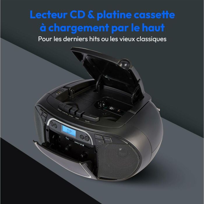 Medion MED4061275196481 Radio CD Portátil FM, 2x2.2W RMS, Color Negro 10 Medion MED4061275196481 Radio CD Portátil FM, 2x2.2W RMS, Color Negro 10