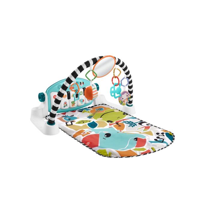 Alfombra manta actividades fisher-price kick & play con piano, luces y sonidos