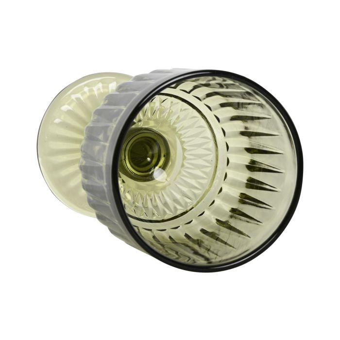 DKD Home Decor Copa Basicos Verde Cristal Set de 6 9 x 16.5 x 9 cm 380ml Apto Microondas y Lavavajillas (2 Unidades) 2