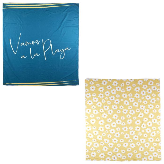 Jet Lag Toalla Playa Doble 170x140 cm Modelos Surtidos Margaritas Turquesa 2