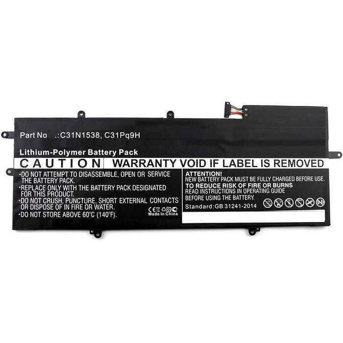 CoreParts Batería Portátil Li-Pol para Asus Q324UA, UX360UA, UX360UA-1A ZenBook 48.29Wh 11.1V 4350mAh Negra