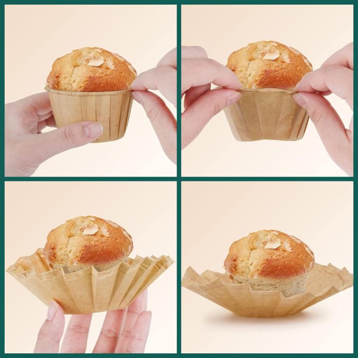 Algon Set de 50 Moldes para Horno de Papel, 5x4 cm (36 Unidades) 4