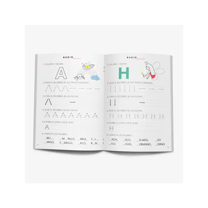 Rubio Cuaderno Caligrafía Mayúsculas 1 para Niños a Partir de 3 Años 1