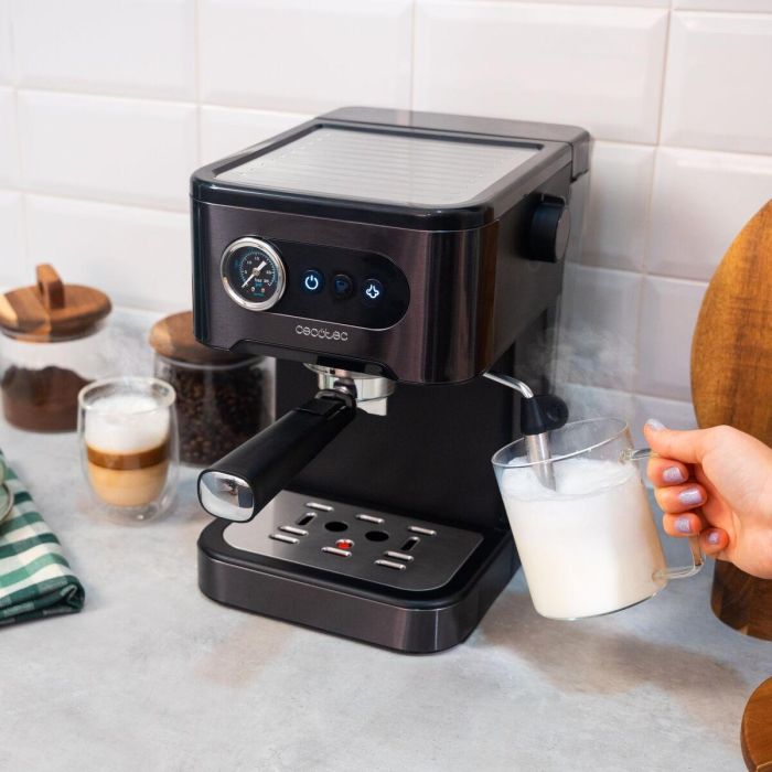Cafetera Express de Brazo Cecotec Power Espresso 20 Pro Negro Acero 20 bar 1,5 L 9