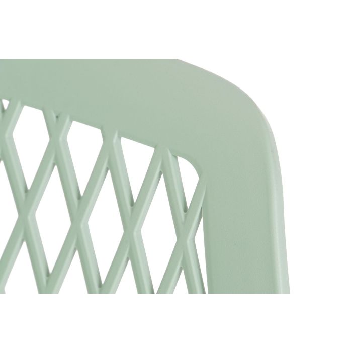 DKD Home Decor Silla Shenglong 3 Scandi Urban Verde PP Metal 57x57x80.5 cm 2