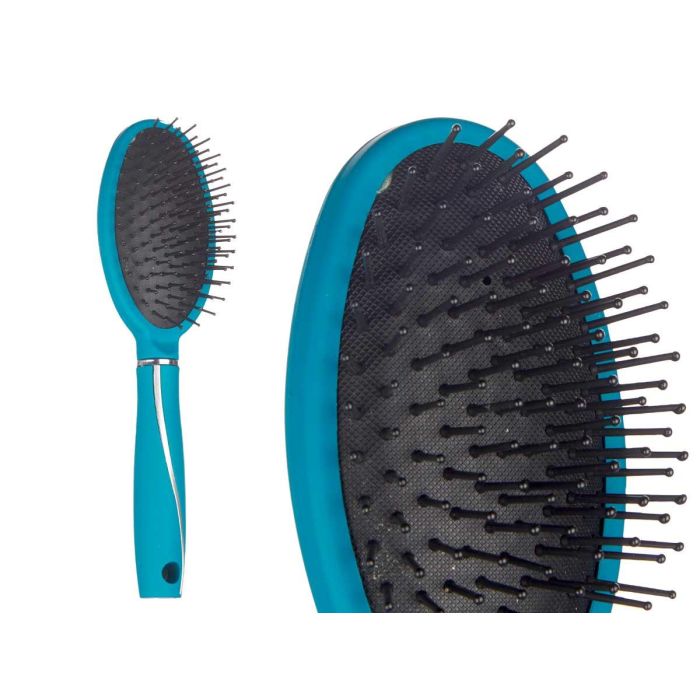 Cepillo para Cabello Menta Siliconado Berilo 7x25.5x3.5 cm, Verde (24 Unidades) 1 Cepillo para Cabello Menta Siliconado Berilo 7x25.5x3.5 cm, Verde (24 Unidades) 1