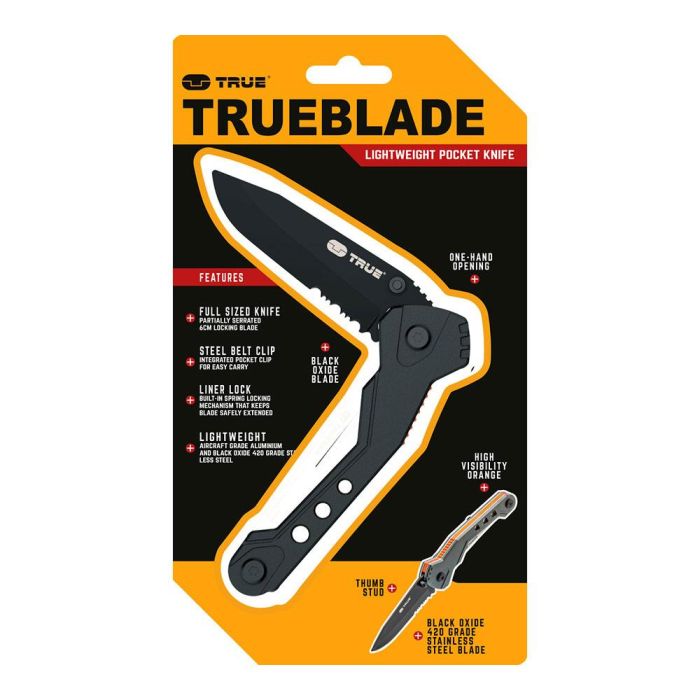 True Navaja Trueblade Outdoor 6 cm Plegable Multiusos con Soporte Magnético para Brocas 1 True Navaja Trueblade Outdoor 6 cm Plegable Multiusos con Soporte Magnético para Brocas 1