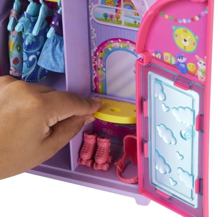 Barbie - Vestidor para Muñeca y Chelsea - Caja de ropa y complementos HXN03 4