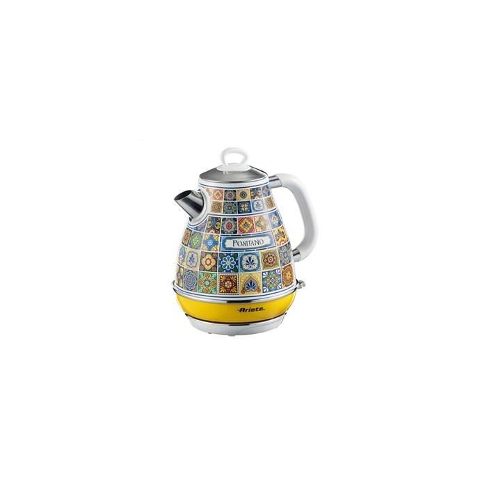 Hervidor Vintage Positano Ariete 1.7L - Base Inalámbrica, Filtro de Metal y Auto Apagado - Modelo Retro para Cocina Hervidor Vintage Positano Ariete 1.7L - Base Inalámbrica, Filtro de Metal y Auto Apagado - Modelo Retro para Cocina