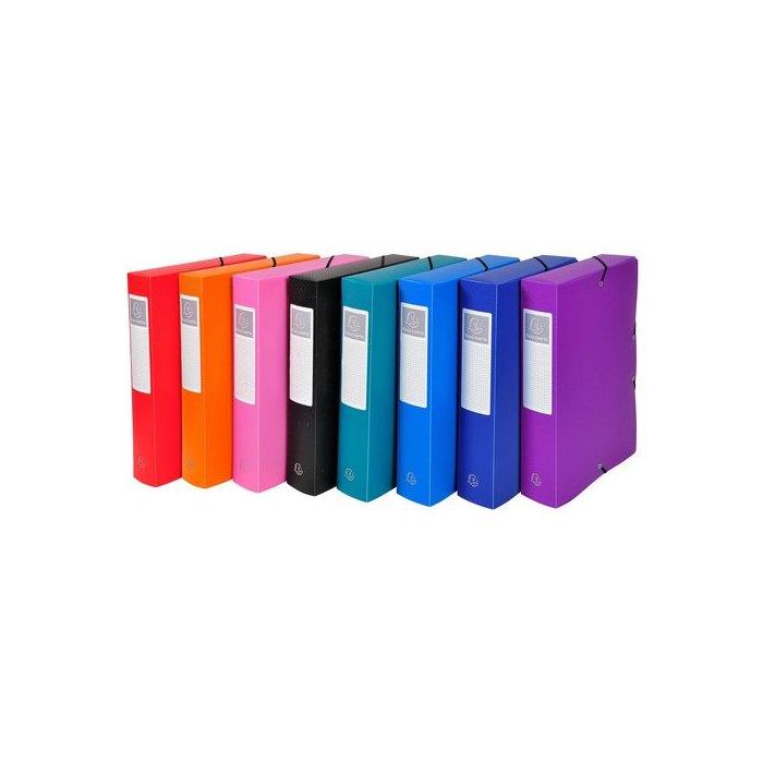 Carpeta De Proyectos Exacompta Exabox Pp Liso Opaco A4 Gomas 6 Cm Surtido (8 Col.)