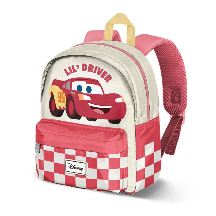 Disney Cars 3 Mochila Preescolar Joy Red Ligera, Compartimento con Cremallera, Trasera Acolchada Transpirable, Rojo
