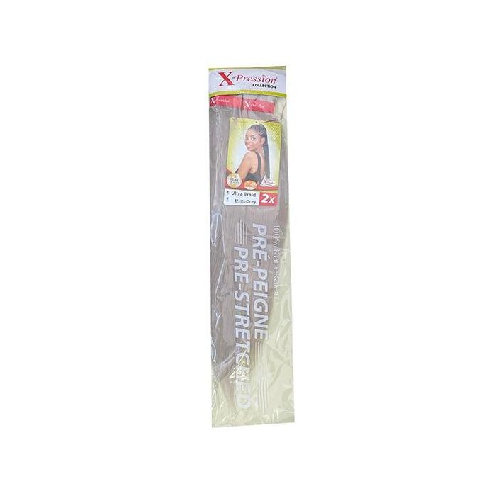 X-Pression X-PRESSION PRE-PEIGNE MATTEGRAY (1X2) - Cabello sintético para trenzar X-Pression X-PRESSION PRE-PEIGNE MATTEGRAY (1X2) - Cabello sintético para trenzar