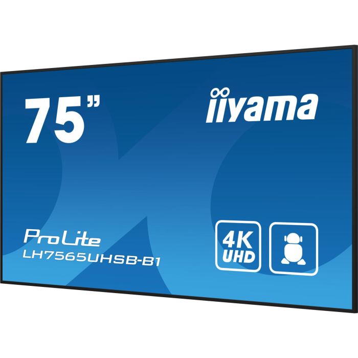 iiyama LH7565UHSB-B1 Monitor Profesional 75" (189cm) 4K UHD IPS 8ms 60Hz 24/7 con Altavoces Negro 13 iiyama LH7565UHSB-B1 Monitor Profesional 75" (189cm) 4K UHD IPS 8ms 60Hz 24/7 con Altavoces Negro 13