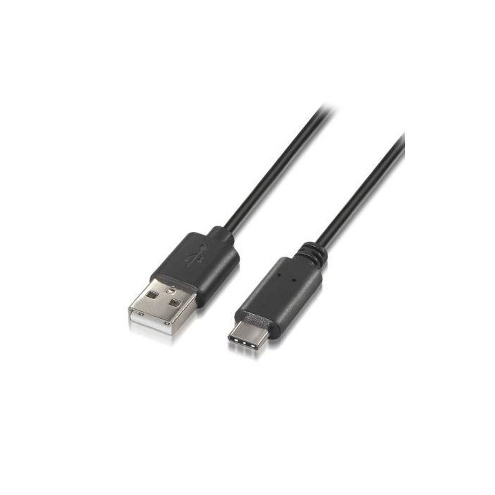 Aisens Cable USB 2.0 3A USB-C Macho a USB-A Macho Negro 0.5M Aisens Cable USB 2.0 3A USB-C Macho a USB-A Macho Negro 0.5M