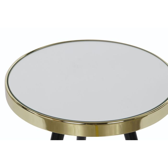 Mesita Auxiliar Glam DKD Home Decor Dorado Negro 42.5 x 48 x 42.5 cm 1 Mesita Auxiliar Glam DKD Home Decor Dorado Negro 42.5 x 48 x 42.5 cm 1
