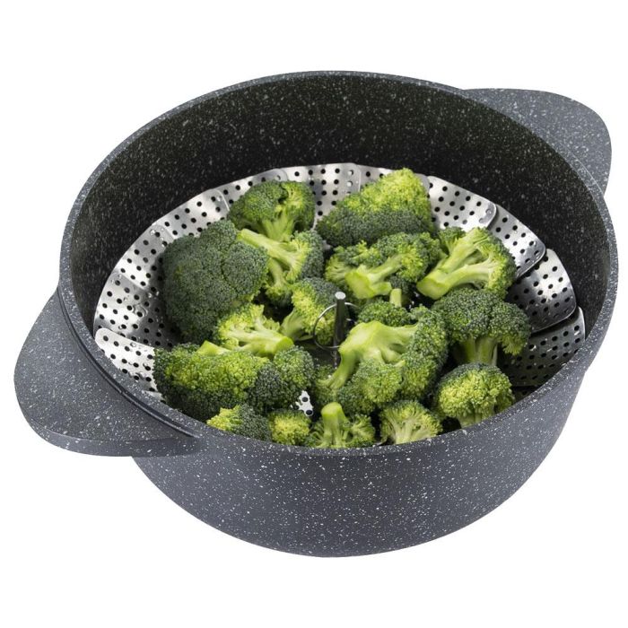 Cook Concept Cesta Vapor Acero Inoxidable Plegable 23x6 cm 3 Cook Concept Cesta Vapor Acero Inoxidable Plegable 23x6 cm 3