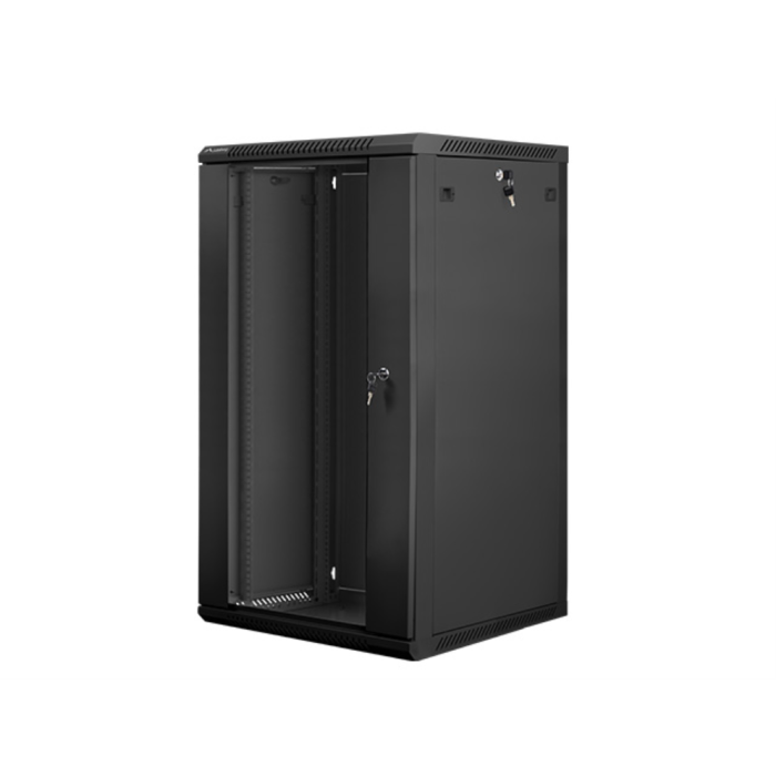 Lanberg WF01-6622-10B Armario Rack de Pared 22U Negro 60kg IP20 con Bloqueo de Teclado