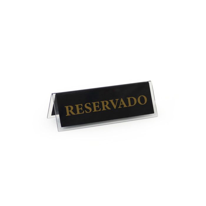 Placa Acrílica Reservado 12x4 cm - My Bar (24 Unidades) 9 Placa Acrílica Reservado 12x4 cm - My Bar (24 Unidades) 9