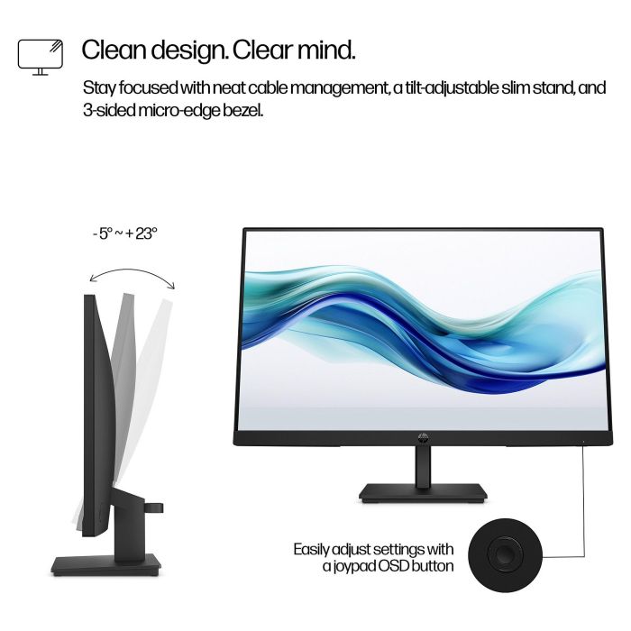 HP Monitor Series 3 PRO 324PF / 23,8" / FHD / VGA-HDMI-DisplayPort