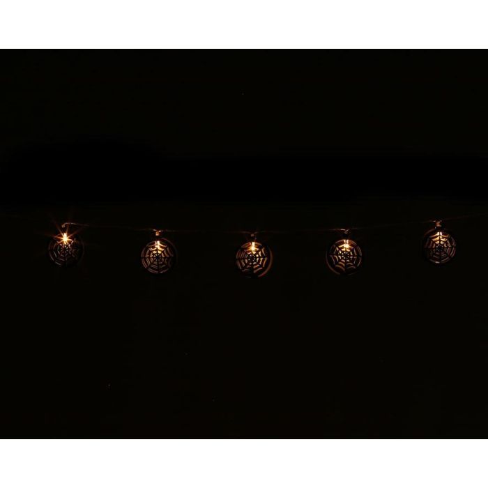 Guirnalda Luminosa de Telaraña Negra 170 cm - Decoración para Fiestas Temáticas y Estilos Góticos 1 Guirnalda Luminosa de Telaraña Negra 170 cm - Decoración para Fiestas Temáticas y Estilos Góticos 1