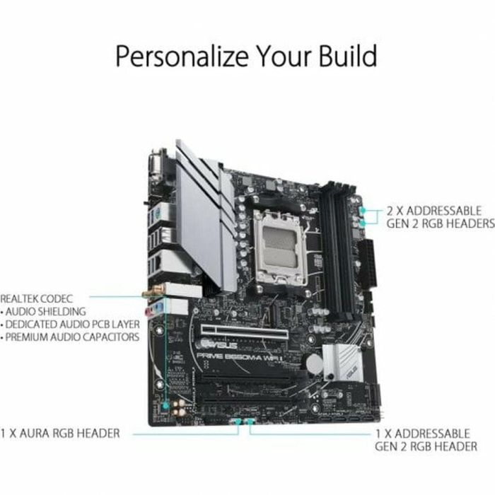 Asus PRIME B650M-A WiFi II Placa Base AMD B650 Micro ATX AM5 ASU1691056882873 14