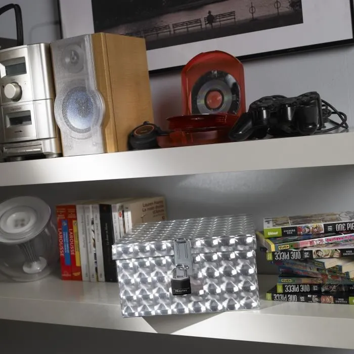 Master Lock Lote 2 Candados Aluminio Cubierta Vinilo Negro 30mm 1