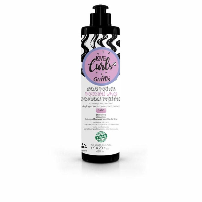 Griffus Love Curls Crema Para Peinar Ondulados Increíbles 2Abc 420 mL