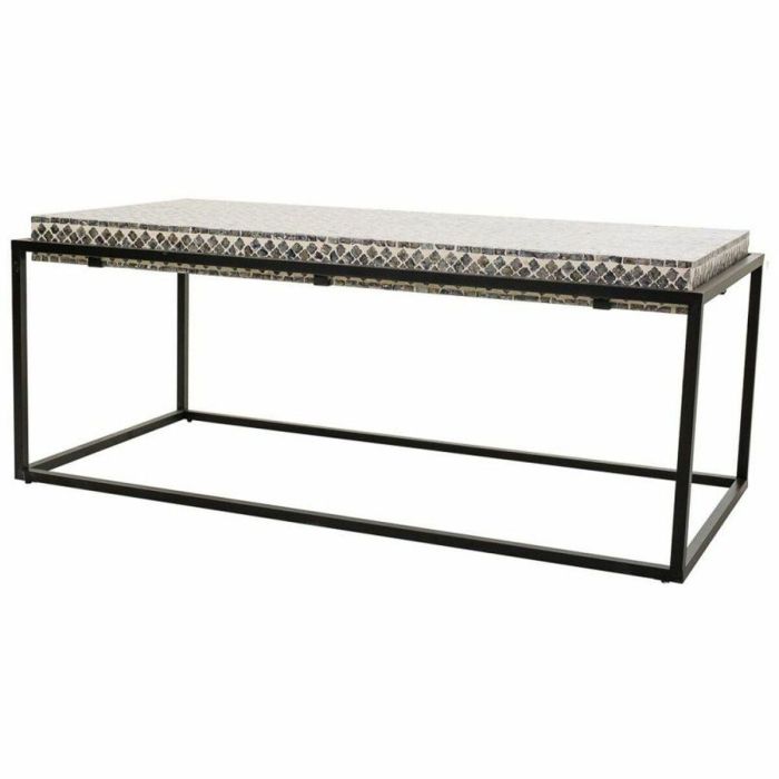 Mesa de Centro Alexandra House Living Gris Metal Madera MDF 60 x 49 x 124 cm 4