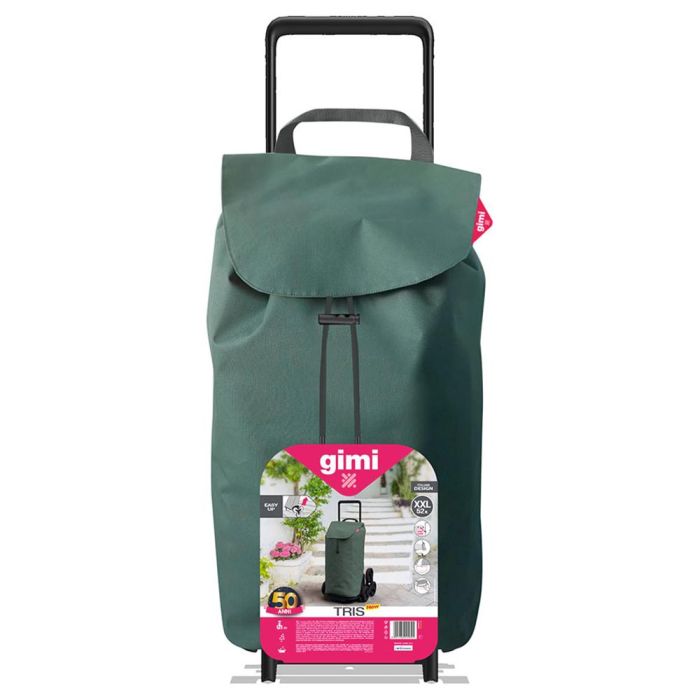 Carrito de la compra tris verde urban 52l 30kg gimi 168423 1