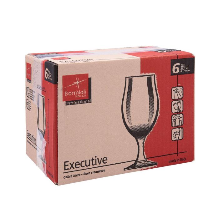 Bormioli Rocco Executive Caja 6 Copas Cerveza Vidrio 26 cL 1