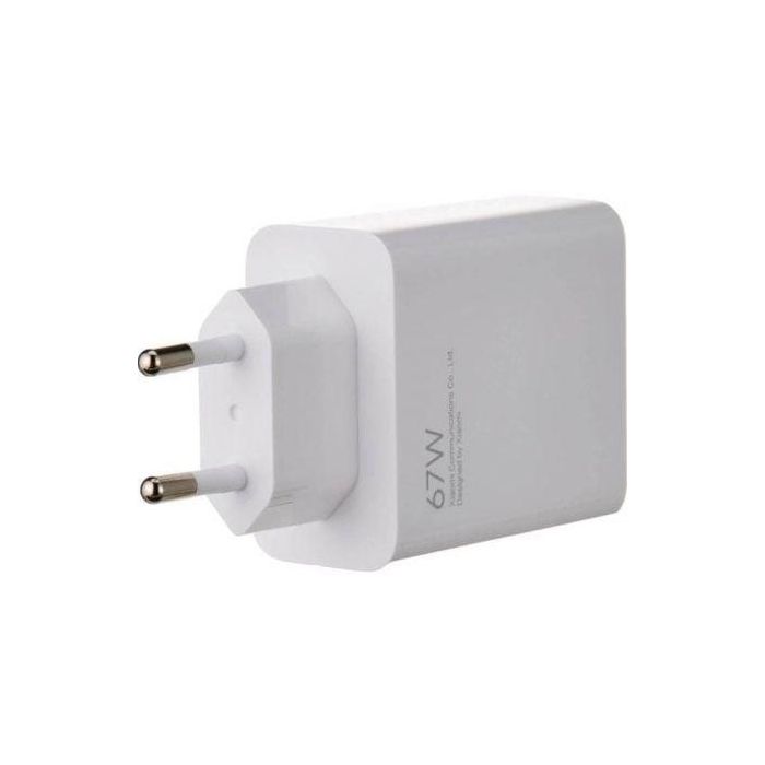 Xiaomi MDY-12-ES Cargador de Pared 67W Charging Combo (Type-A) con Puerto USB-A y Cable USB-A a USB-C para Carga Rápida