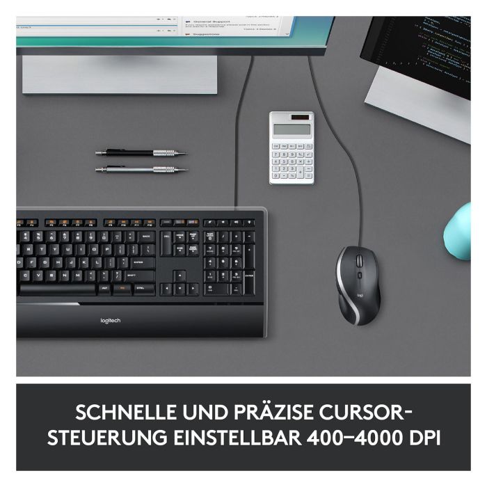 Logitech Ratón USB Avanzado M500s, Negro 8 Logitech Ratón USB Avanzado M500s, Negro 8