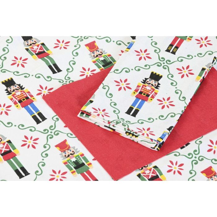 DKD Home Decor Delantal de Navidad Moderno Cascanueces Set de 2, Algodón y Poliéster, Rojo, Verde, Blanco, Beige, 60 x 80 cm 3 DKD Home Decor Delantal de Navidad Moderno Cascanueces Set de 2, Algodón y Poliéster, Rojo, Verde, Blanco, Beige, 60 x 80 cm 3