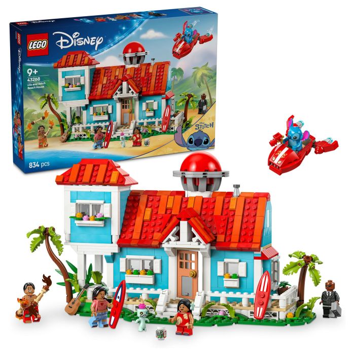 LEGO 43268 Casa de playa de Disney Lilo & Stitch para niños y fans 5