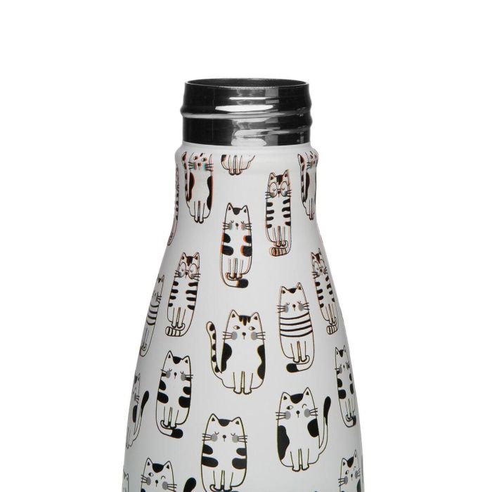 Botella de Agua Versa Acero Gato 7 x 27 x 7 cm 2 Botella de Agua Versa Acero Gato 7 x 27 x 7 cm 2