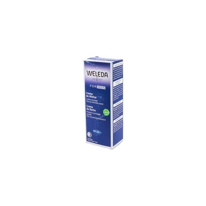 WELEDA Crema De Afeitar 75 ml - Afeitado Suave y Apurado, Espuma Fina, Certificado NaTrue, Con Aceites Esenciales
