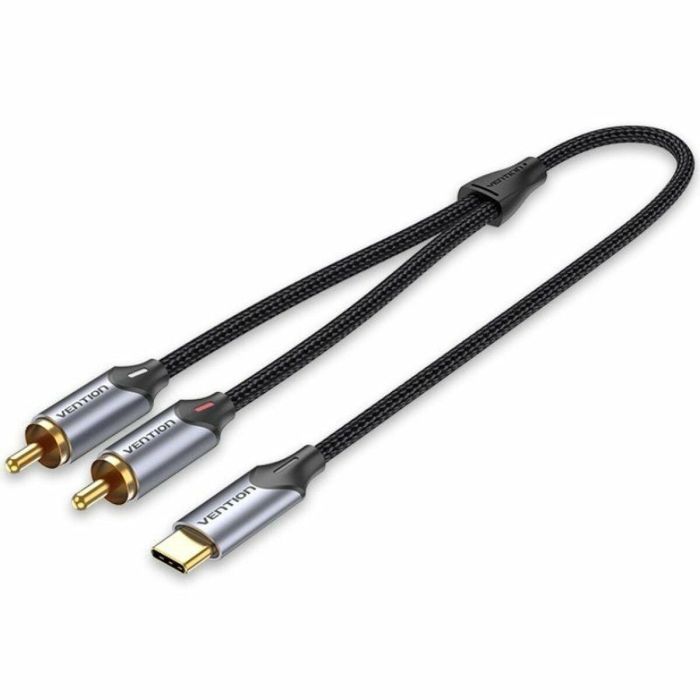 Cable Conversor Vention BGUHF/ 2x RCA Macho - USB Tipo-C Macho/ 1m/ Gris Cable Conversor Vention BGUHF/ 2x RCA Macho - USB Tipo-C Macho/ 1m/ Gris