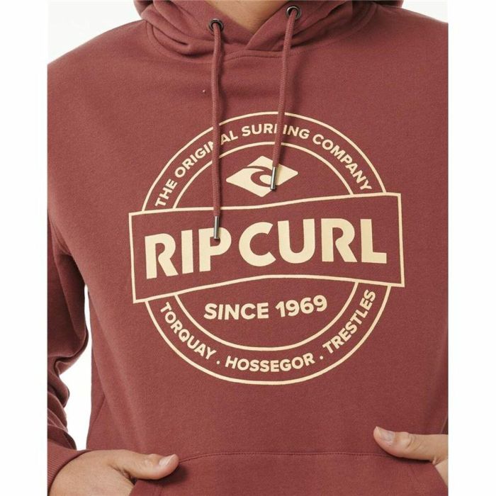 Sudadera con Capucha Hombre Rip Curl Stapler Hood Marrón 1
