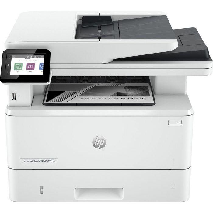 HP 2Z622F Impresora Multifunción Láser Monocromo LaserJet Pro 4102DW WiFi Dúplex ADF Productividad Oficina Pequeña/Mediana 0 HP 2Z622F Impresora Multifunción Láser Monocromo LaserJet Pro 4102DW WiFi Dúplex ADF Productividad Oficina Pequeña/Mediana 0
