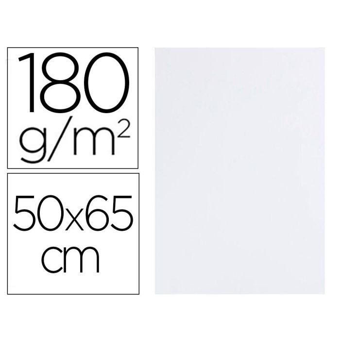 Cartulina Liderpapel 50x65 cm 180 gr-M2 Blanco 125 unidades