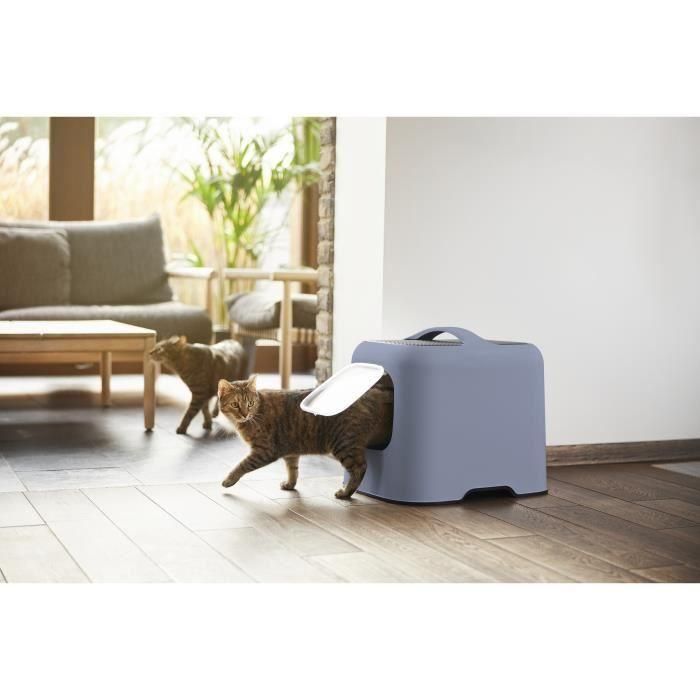 Arenero para Gatos Rotho My Pet HORIZON 51 x 39,5 x 44,3 cm Azul 2