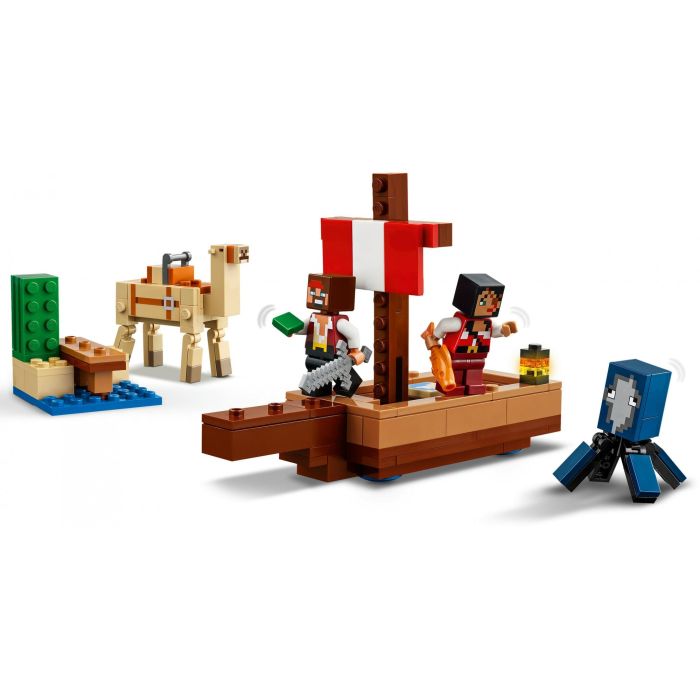 Lego Juego de Construcción Minecraft El Viaje en el Barco Pirata, Set de Construcción para Edad 8+ años 4