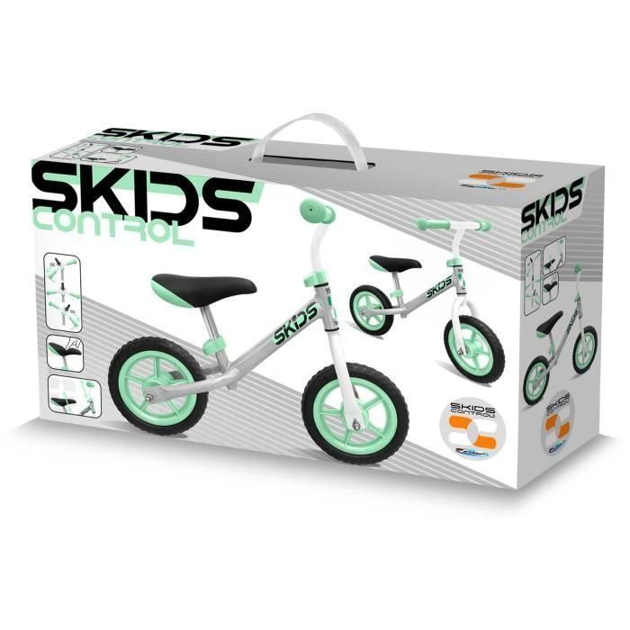 Draisienne Bicicleta de Equilibrio Control Gris y Turquesa | Rodamientos ABEC 5, Ajustable | Ideal para Aprender a Equilibrar 2 Draisienne Bicicleta de Equilibrio Control Gris y Turquesa | Rodamientos ABEC 5, Ajustable | Ideal para Aprender a Equilibrar 2