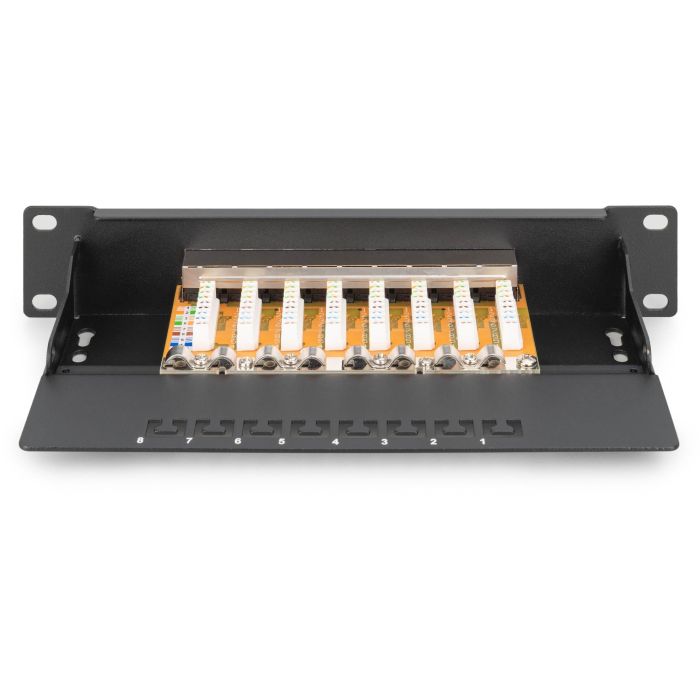 DIGITUS Patchpanel 1HE 8-Port Cat6 ClassE geschirmt schw. 3