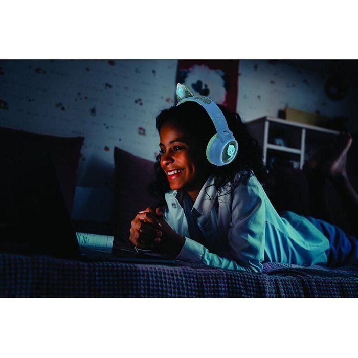 Auriculares plegables con luz Bluetooth y cable con diseño de tiara del universo Frozen con limitación de 2 Auriculares plegables con luz Bluetooth y cable con diseño de tiara del universo Frozen con limitación de 2