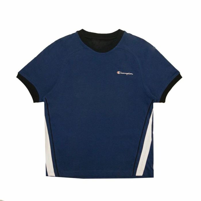 Camiseta de Manga Corta Hombre Champion Azul oscuro S 0 Camiseta de Manga Corta Hombre Champion Azul oscuro S 0