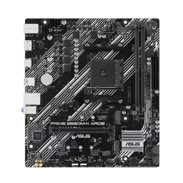 Asus ASU1701162274097 Placa base PRIME B550M-K ARGB - Socket AM4 - DDR4 - Micro ATX
