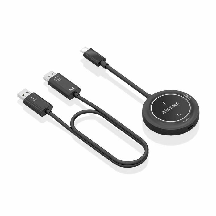 AISENS ASWL-H2KC30M004-BK Extensor AV Inalámbrico USB-C a HDMI 1080P 60Hz 30m con Carga PD 100W Plug & Play Negro 7 AISENS ASWL-H2KC30M004-BK Extensor AV Inalámbrico USB-C a HDMI 1080P 60Hz 30m con Carga PD 100W Plug & Play Negro 7
