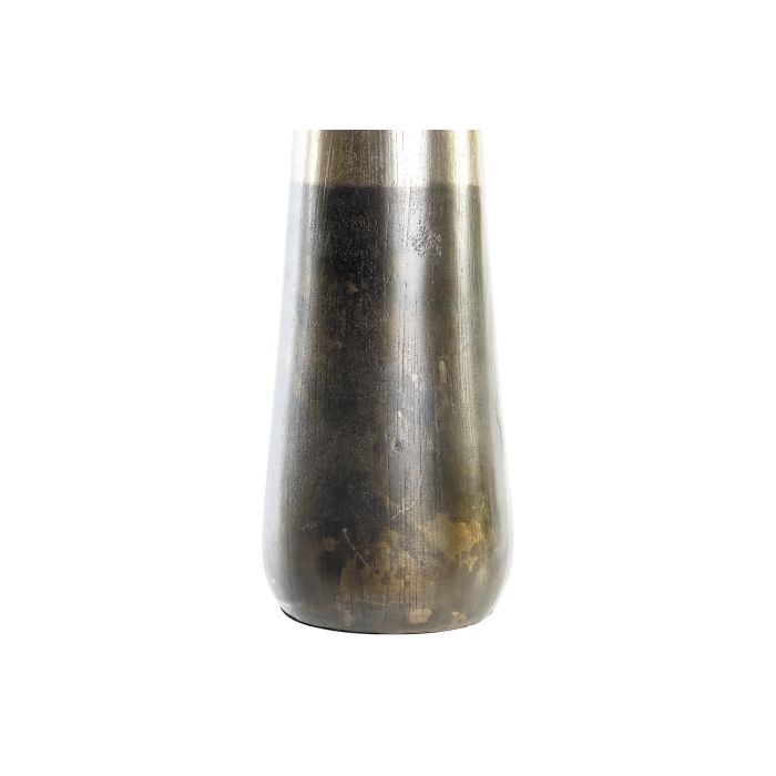 DKD Home Decor Jarrón Moderno de Aluminio Dorado y Plateado 15.5x49.5x15.5 cm - Colección Dole (2 Unidades) 1