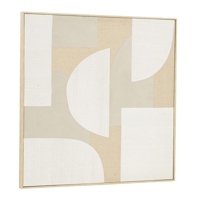 Cuadro Scandi DKD Home Decor Beige Blanco 3.8 x 90 x 90 cm (2 Unidades) 5 Cuadro Scandi DKD Home Decor Beige Blanco 3.8 x 90 x 90 cm (2 Unidades) 5